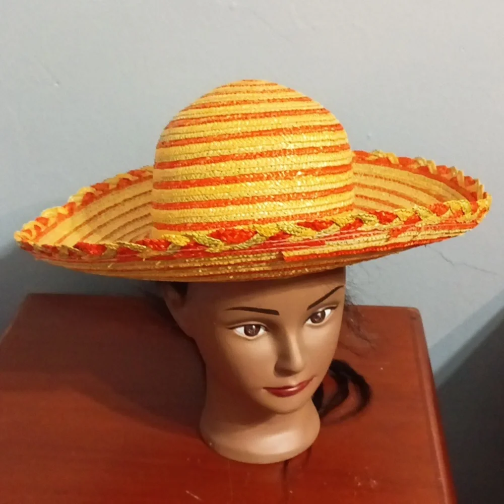 Street smart by Betmar women's orange green and tan summer hat 🌞⛱️